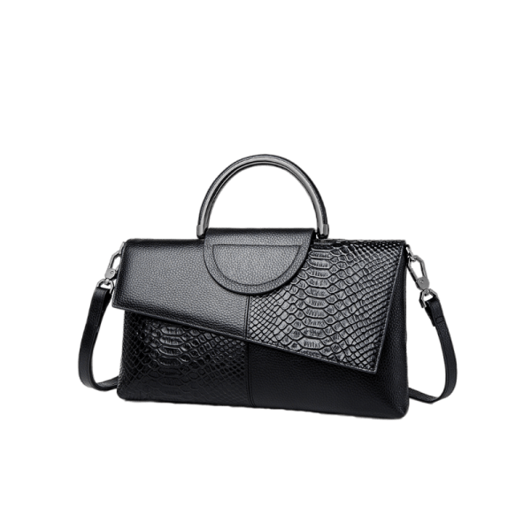 Luxe Serpentine Leather Clutch for Women