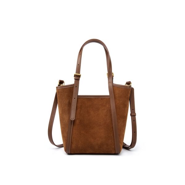 Versatile Genuine Leather Women's Bag Commuter Matte Tote Bag