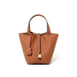 Sophia Brown Leather Bucket Bag – Stylish and Luxury Leather Handbag for Women | Covemoda