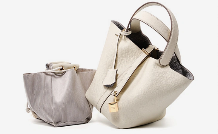 Elegant leather and vegan tote bag for women, perfect for work and everyday use.