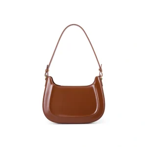 Vintage Brown Leather Saddle Hobo Shoulder Bag – Stylish & Durable | CoveModa